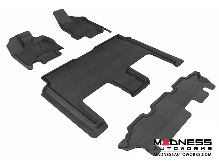 Dodge Grand Caravan Floor Mats (Set of 4) - Black by 3D MAXpider